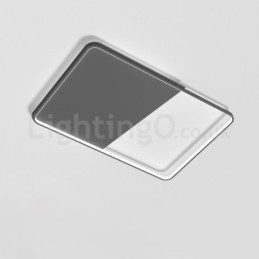 Moderné minimalistické ultratenké 5 cm hliníkové obdĺžnikové zapustené stropné svietidlá