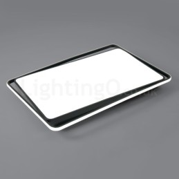 Moderné módne čiernobiele obdĺžnikové stropné svietidlo so zapustenou montážou