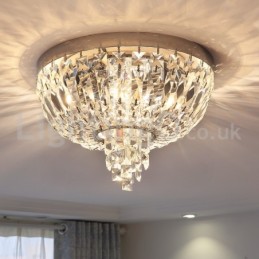 Súčasné vynikajúce okrúhle krištáľové stropné svietidlá so zapustenou montážou