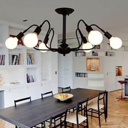 Loft American Vintage stropné svetlo Módne svetlá Svetlá Iron Stropná lampa