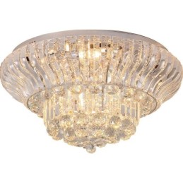 Súčasné moderné 38 cm 57 cm okrúhle krištáľové stropné svietidlá na zapustenú montáž