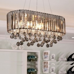 Cenovo dostupný luxusný obdĺžnikový krištáľový luster