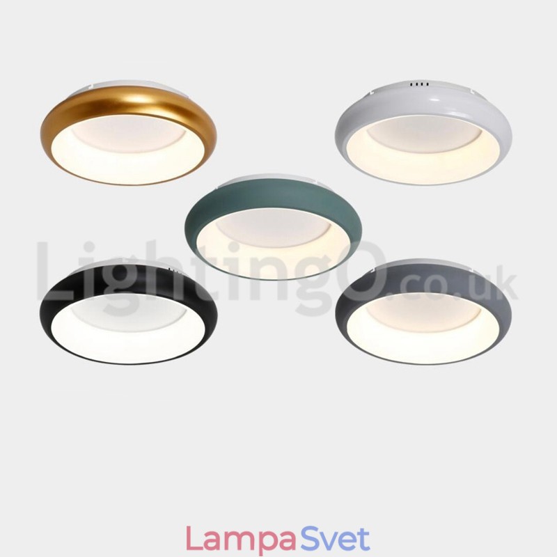 Moderné okrúhle zapustené stropné svietidlá