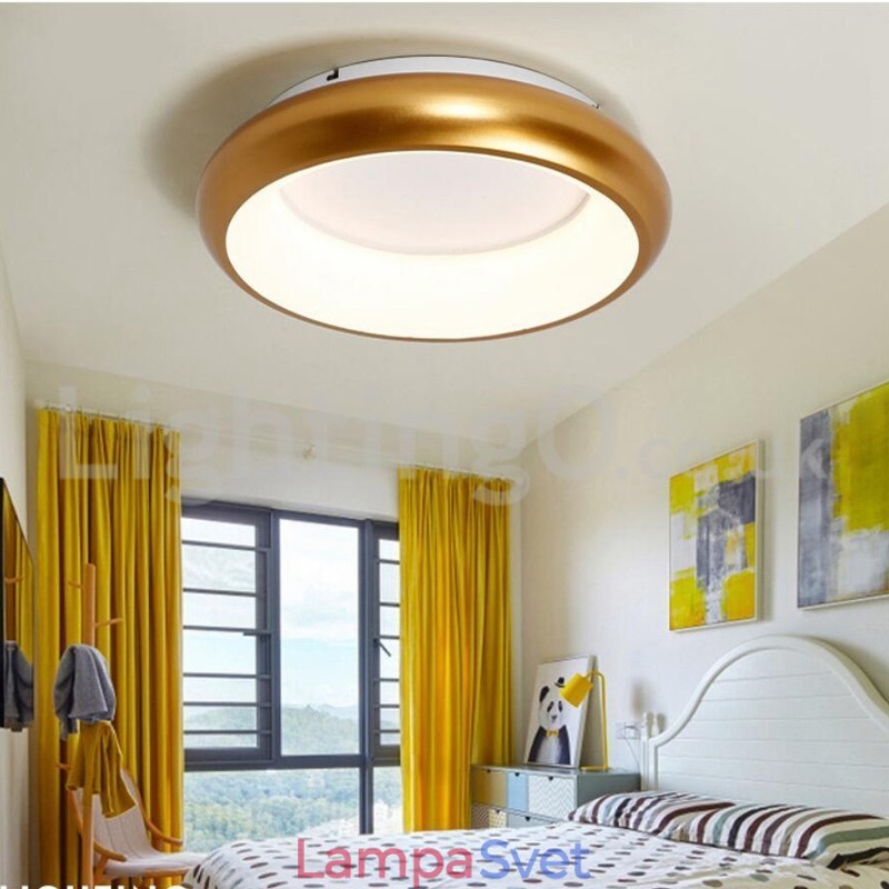 Moderné okrúhle zapustené stropné svietidlá