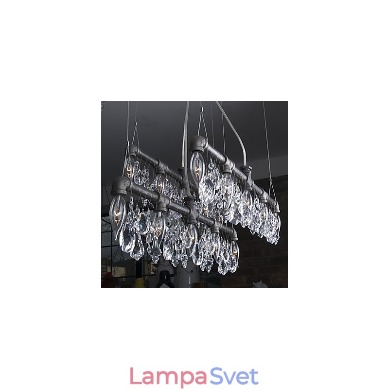 Svetelný luster v severoamerickom štýle Creative 5 v dizajne potrubia