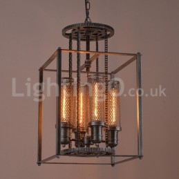 Retro kaviareň s príveskom Iron Gear Light