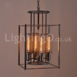 Retro kaviareň s príveskom Iron Gear Light