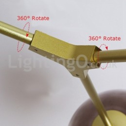 Nordic Modern Magic Bean Glass Luster Molekulárny luster