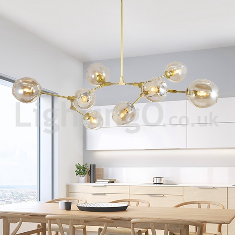 Nordic Modern Magic Bean Glass Luster Molekulárny luster