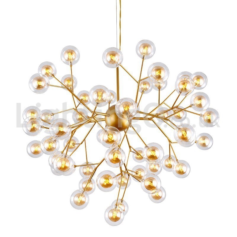 Nordic Postmodern Molecular Bubble Luster Sklenený luster