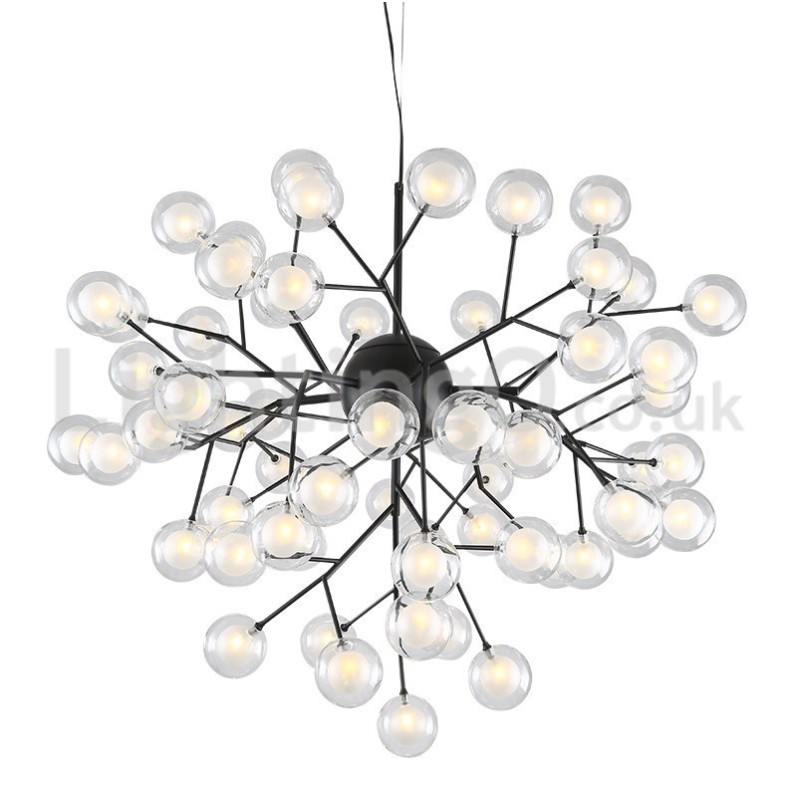 Nordic Postmodern Molecular Bubble Luster Sklenený luster
