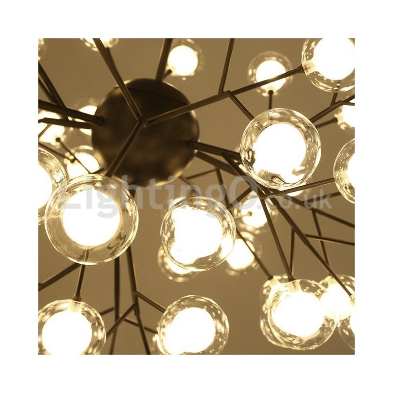 Nordic Postmodern Molecular Bubble Luster Sklenený luster