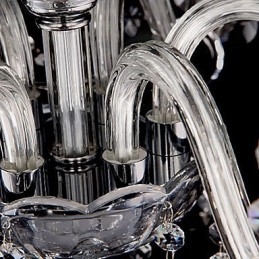 Luxusný 6 svetielkový luster so sviečkou