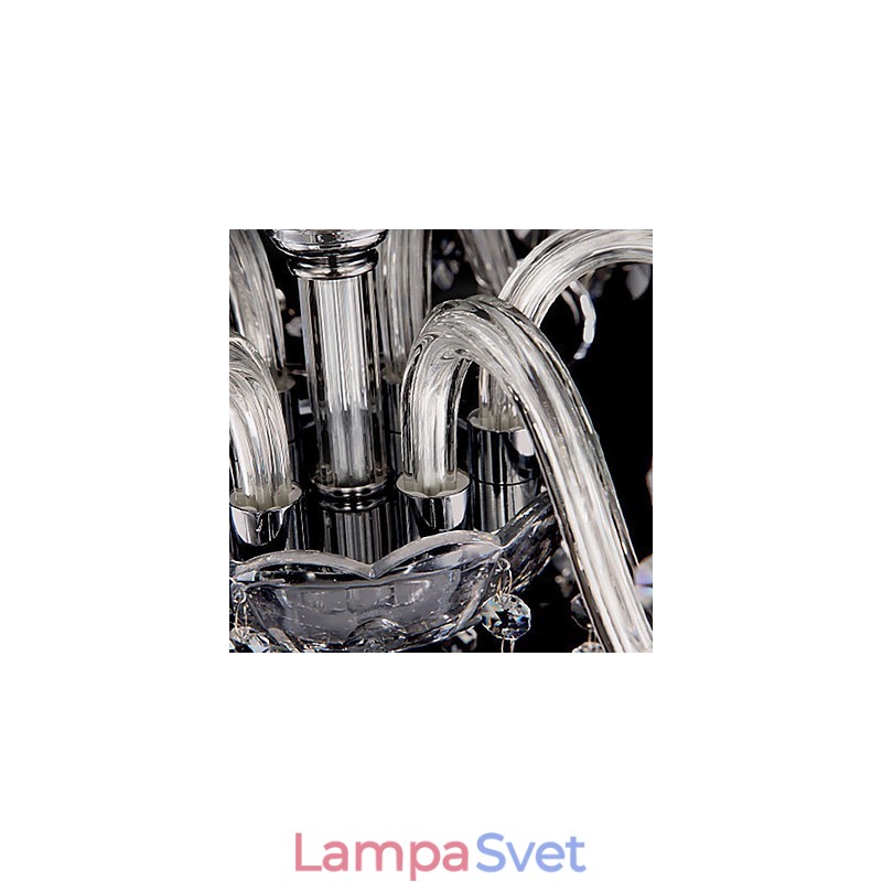 Luxusný 6 svetielkový luster so sviečkou