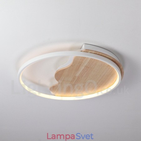 Stmievateľné okrúhle drevené stropné svietidlo White Cloud Ultratenké stropné svietidlo možno použiť aj ako nástenné svietidlo Stmievateľné okrúhle drevené stropné svietidlo White Cloud Ultratenké stropné svietidlo možno použiť aj ako nástenné svietidlo