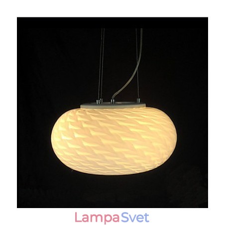 Moderná minimalistická vyrezávaná mliečna biela lusterová lampa