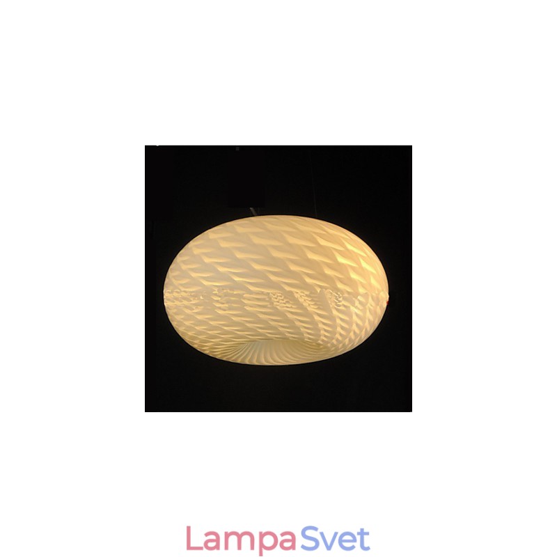 Moderná minimalistická vyrezávaná mliečna biela lusterová lampa
