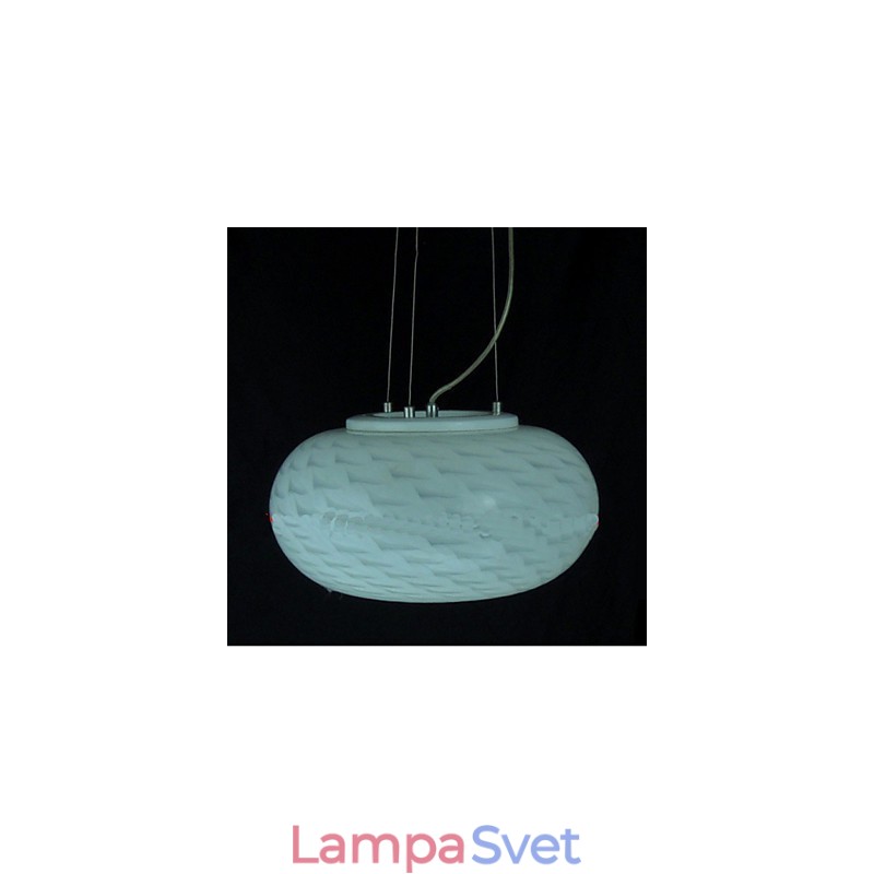 Moderná minimalistická vyrezávaná mliečna biela lusterová lampa
