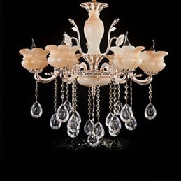 Jade Crystal Závesná lampa Candle Style Luster