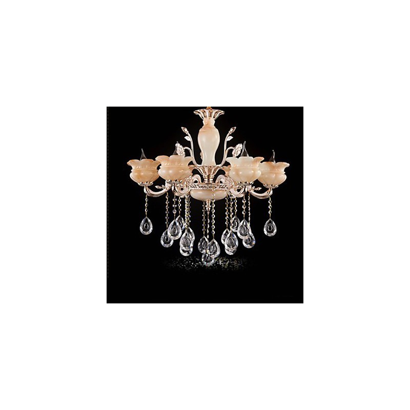 Jade Crystal Závesná lampa Candle Style Luster