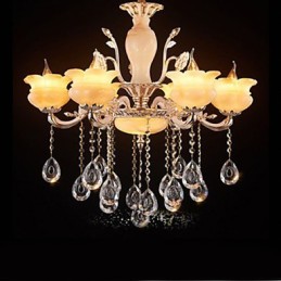 Jade Crystal Závesná lampa Candle Style Luster