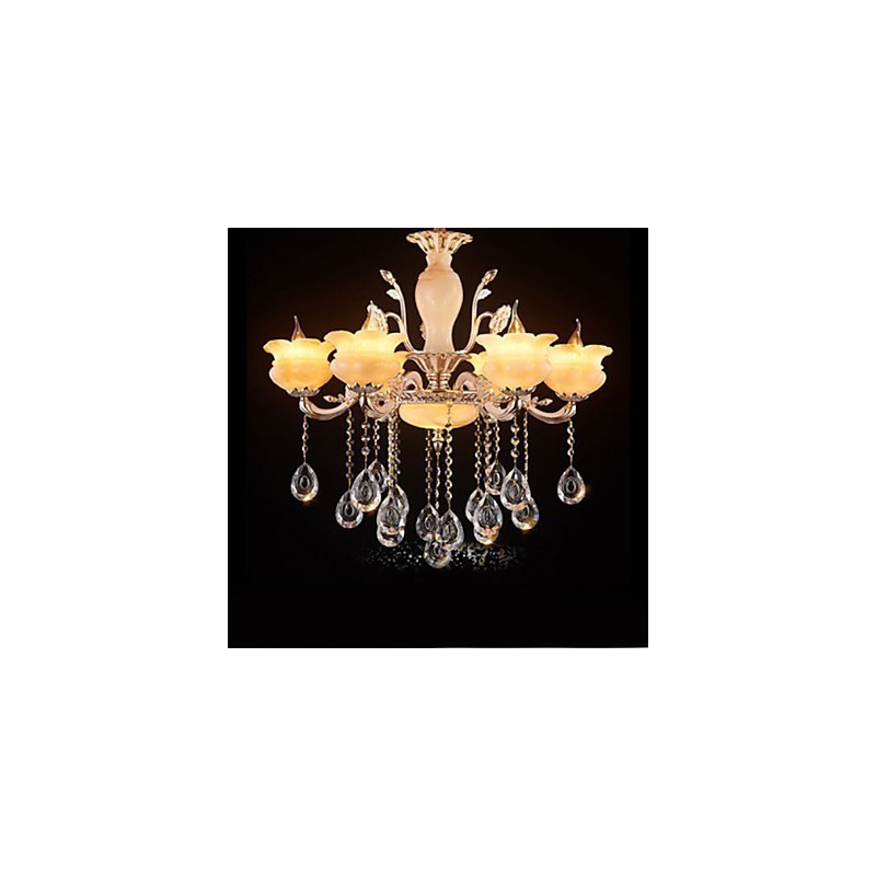 Jade Crystal Závesná lampa Candle Style Luster