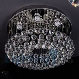 Moderné okrúhle stropné svietidlo K9 Crystal