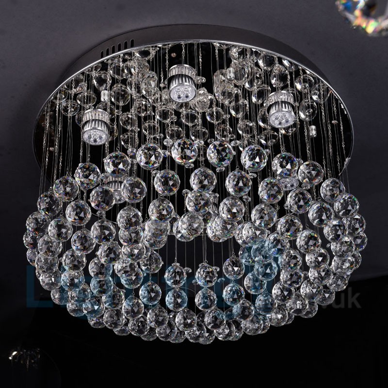 Moderné okrúhle stropné svietidlo K9 Crystal