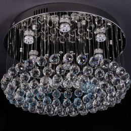 Moderné okrúhle stropné svietidlo K9 Crystal
