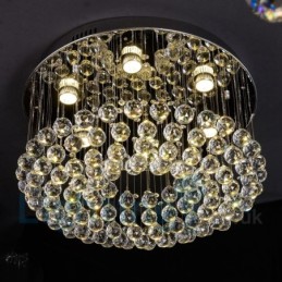 Moderné okrúhle stropné svietidlo K9 Crystal