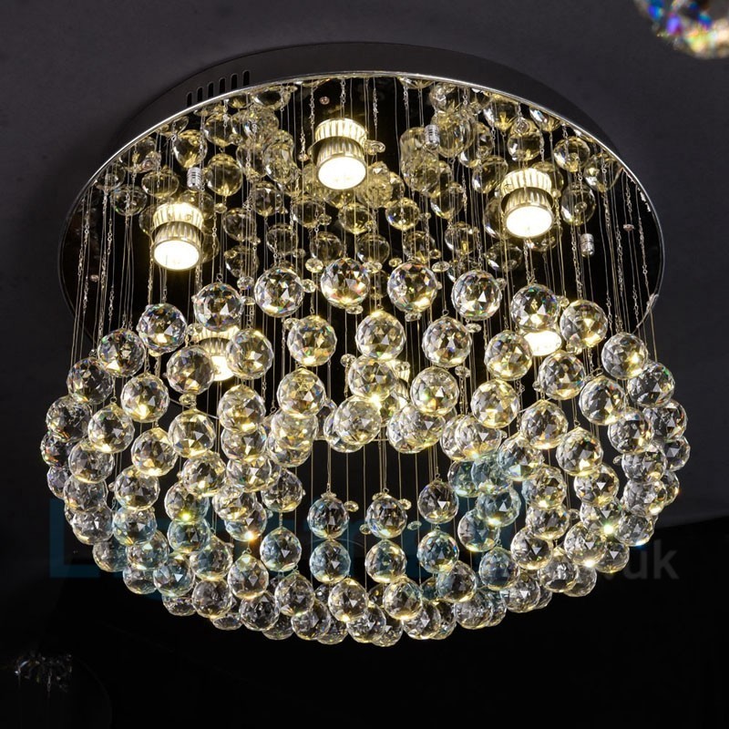 Moderné okrúhle stropné svietidlo K9 Crystal