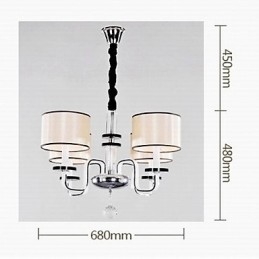 Moderný minimalistický luster Lighting Cloth Art Crystal Luster