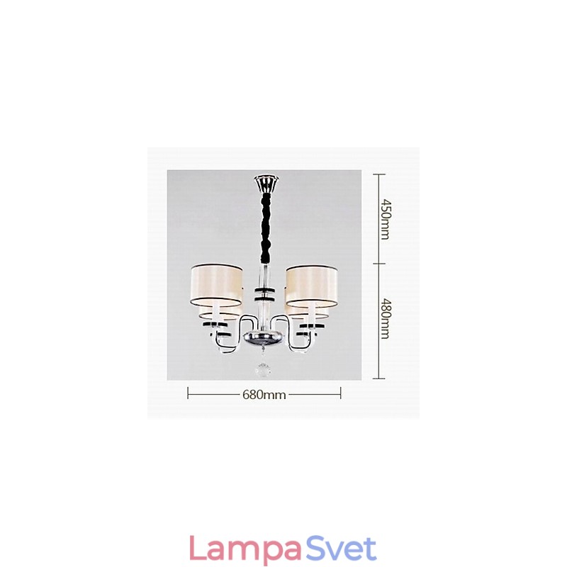 Moderný minimalistický luster Lighting Cloth Art Crystal Luster