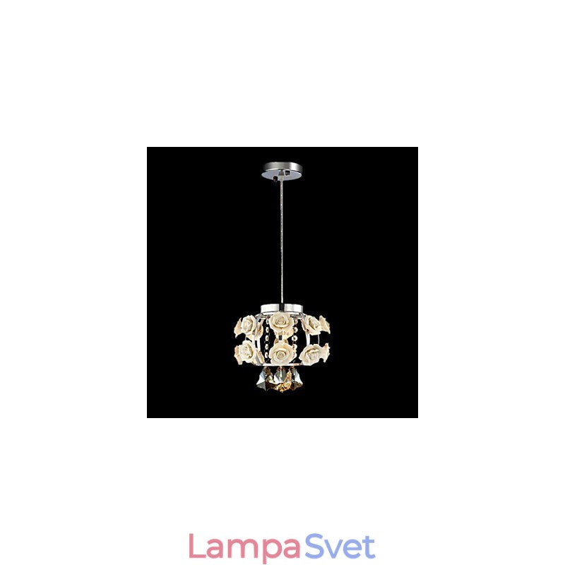 Luster Crystal Modern Contemporary Lantern Metal 1 Light