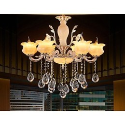 Jade Crystal Závesná lampa Candle Style Luster