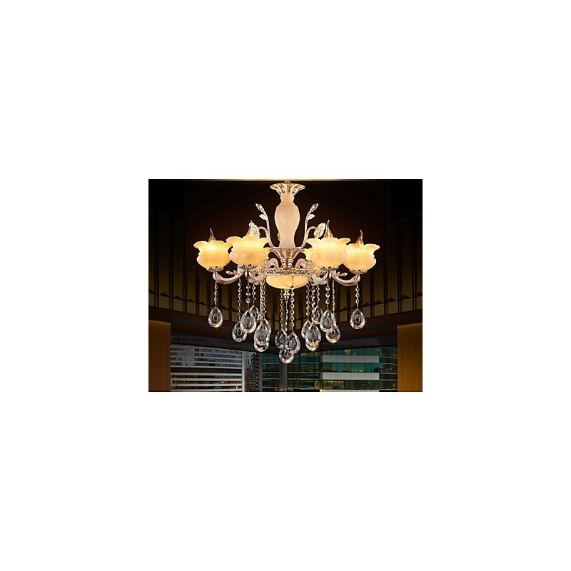 Jade Crystal Závesná lampa Candle Style Luster
