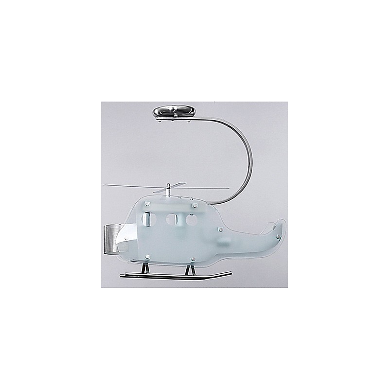 Jednoduchá detská lampa Cartoon Glass Helicopter lampa