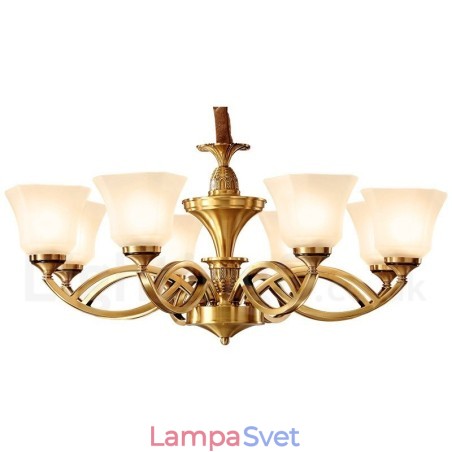 Veľký luxusný rustikálny retro retro mosadzný závesný luster z čistej mosadze so sklenenými tienidlami Veľký luxusný rustikálny retro retro mosadzný závesný luster z čistej mosadze so sklenenými tienidlami