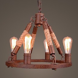 Vintage lanový prívesok Light Loft Kreatívna priemyselná lampa Dekorácia v americkom štýle