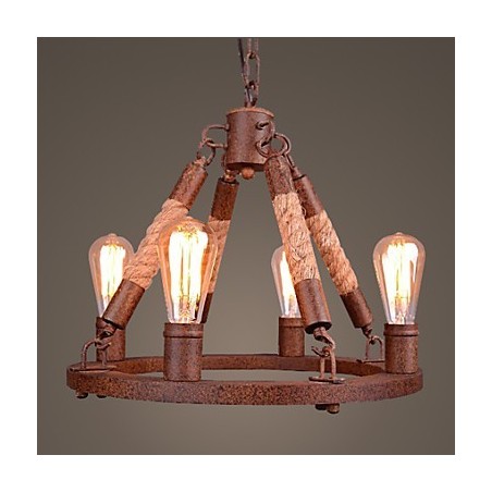Vintage lanový prívesok Light Loft Kreatívna priemyselná lampa Dekorácia v americkom štýle Vintage lanový prívesok Light Loft Kreatívna priemyselná lampa Dekorácia v americkom štýle