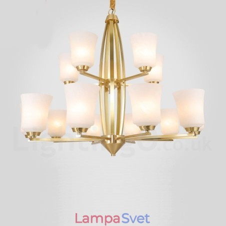 15 ľahkých čistých mosadzných veľkých luxusných rustikálnych retro vintage mosadzných závesných lustrov so sklenenými tienidlami 15 ľahkých čistých mosadzných veľkých luxusných rustikálnych retro vintage mosadzných závesných lustrov so sklenenými tienidlami