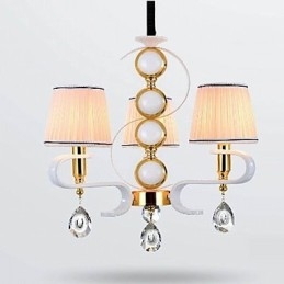 Látkový luster 3 Ľahká moderná minimalistická vysokokvalitná lampa