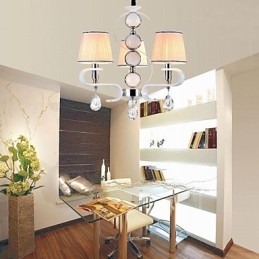 Látkový luster 3 Ľahká moderná minimalistická vysokokvalitná lampa