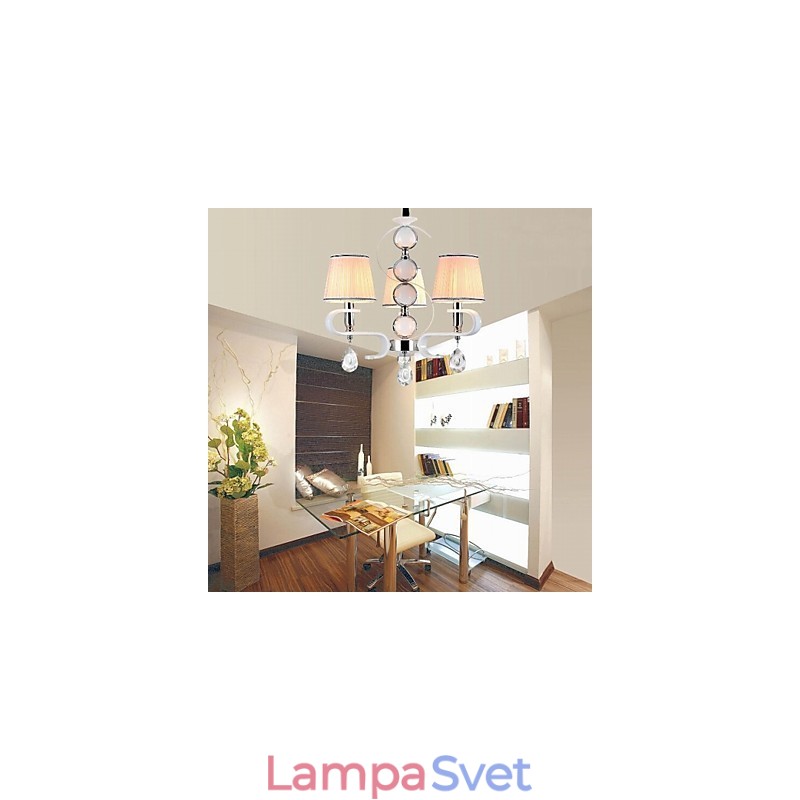 Látkový luster 3 Ľahká moderná minimalistická vysokokvalitná lampa
