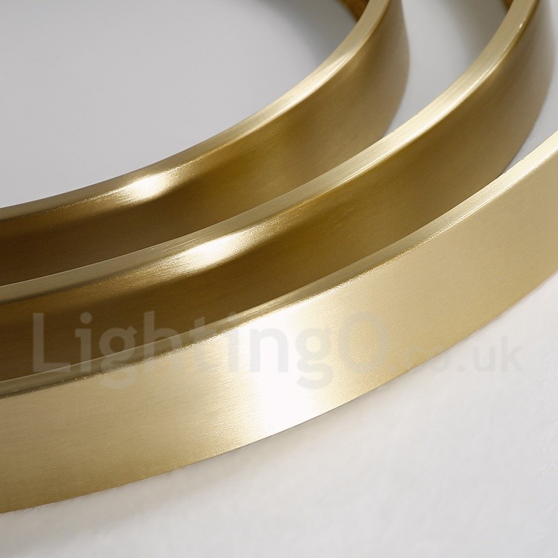 Mosadzné ultratenké okrúhle stmievateľné moderné moderné severské stropné svietidlá s akrylovým tienidlom, ktoré možno použiť aj ako nástenné svietidlo