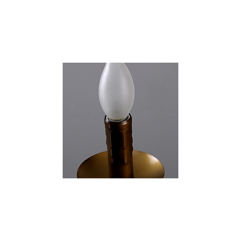 Retro 1 lampa Luster z konopného lana Retro vidiecky štýl