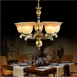 Luster Five Lights Bronze European Retro Classic