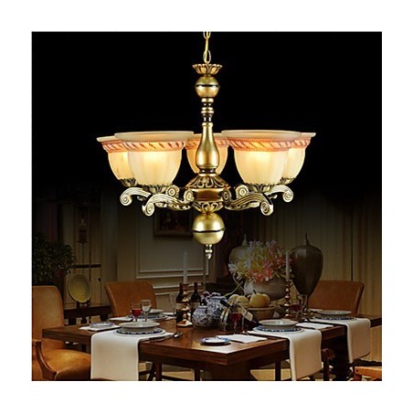 Luster Five Lights Bronze European Retro Classic Luster Five Lights Bronze European Retro Classic