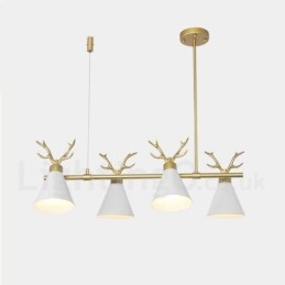 4 Ľahký Nordic Macaron Modern Parohy Luster
