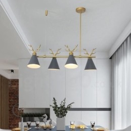 4 Ľahký Nordic Macaron Modern Parohy Luster